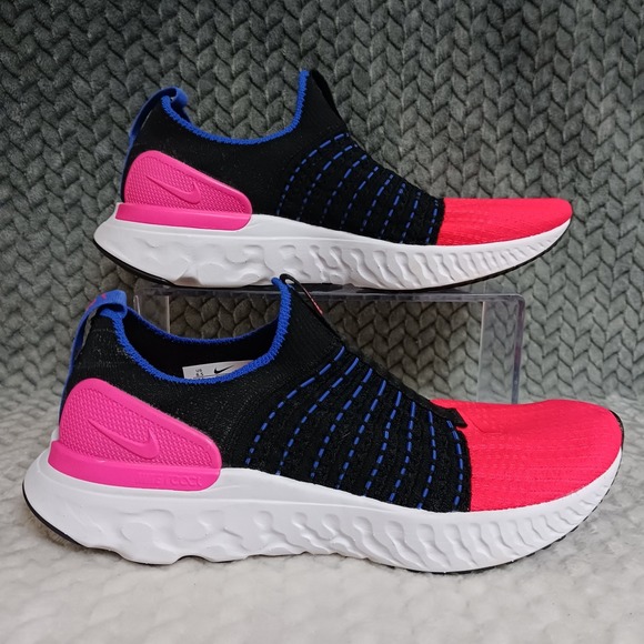 Nike Shoes - Nike React Phantom Run Flyknit 2 Black Bright Crimson Womens Running Shoe Sz 8.5